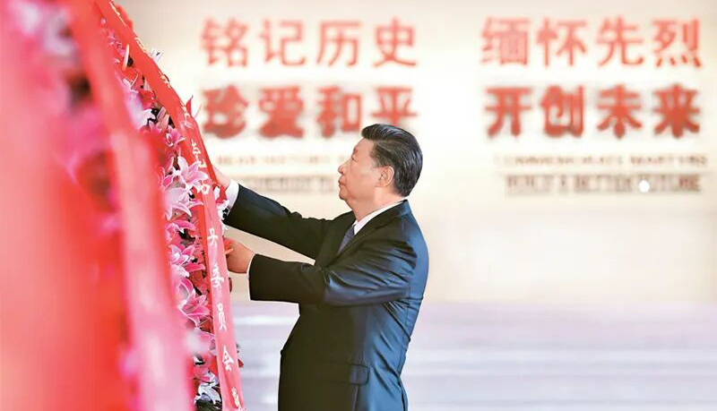 习近平：弘扬伟大抗战精神，向着中华民族伟大复兴的...