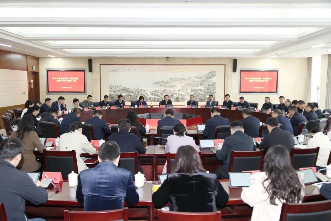 市人大常委会党组（机关党组）召开党的二十届四中全...