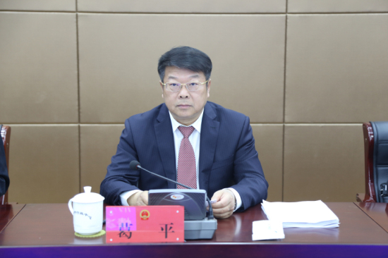 常务副主任葛平主持会议,副主任李冰,刘华,徐利华,党组成员许步健