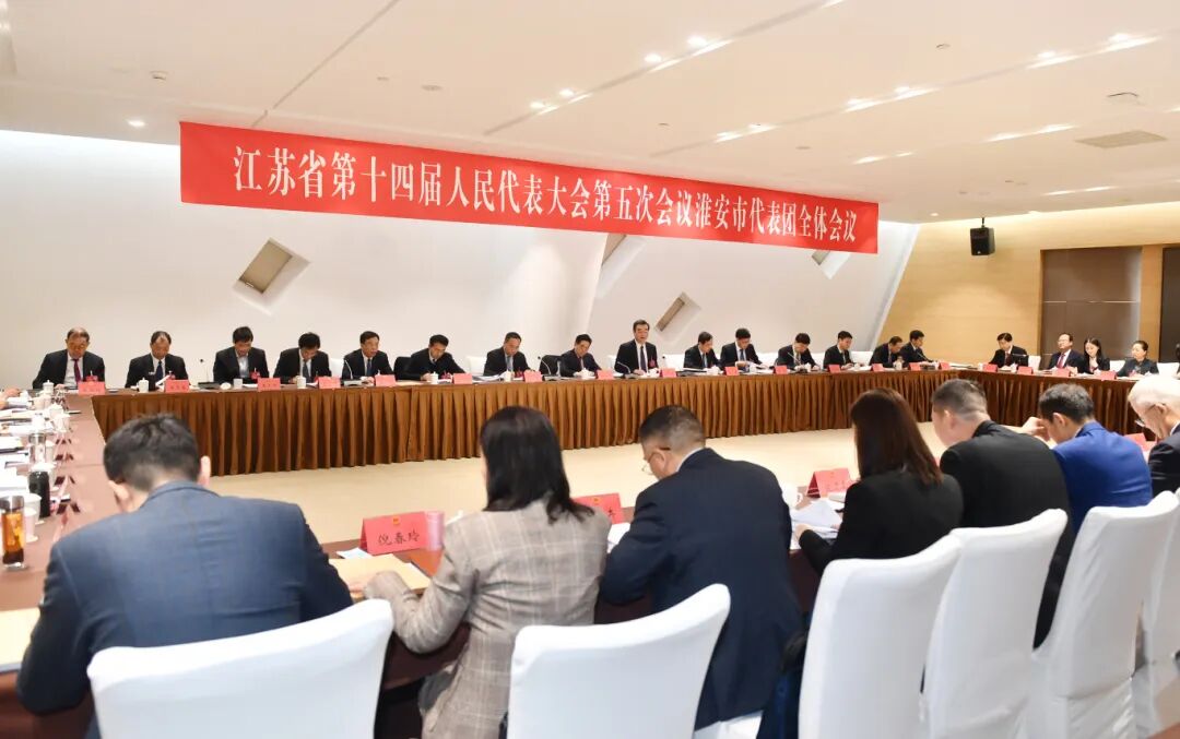 淮安市代表团继续审议省政府工作报告